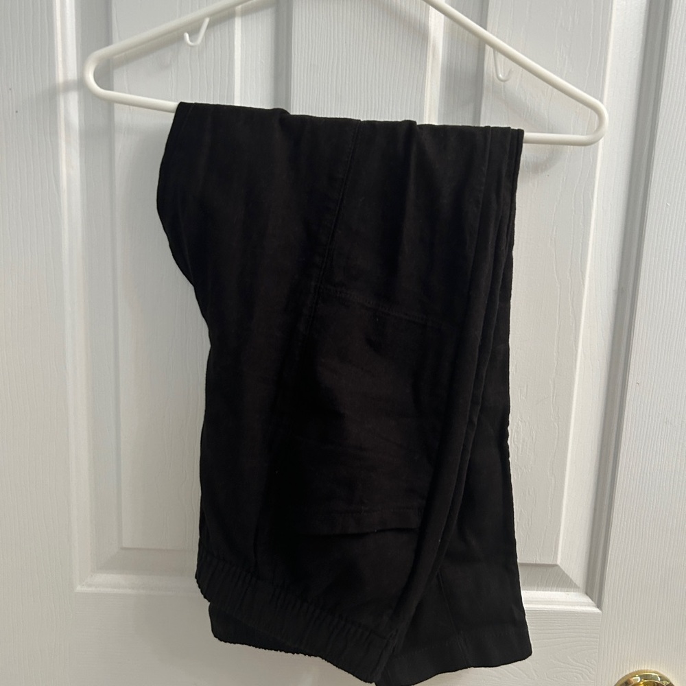 Old Navy Black High Waisted Linen Pants